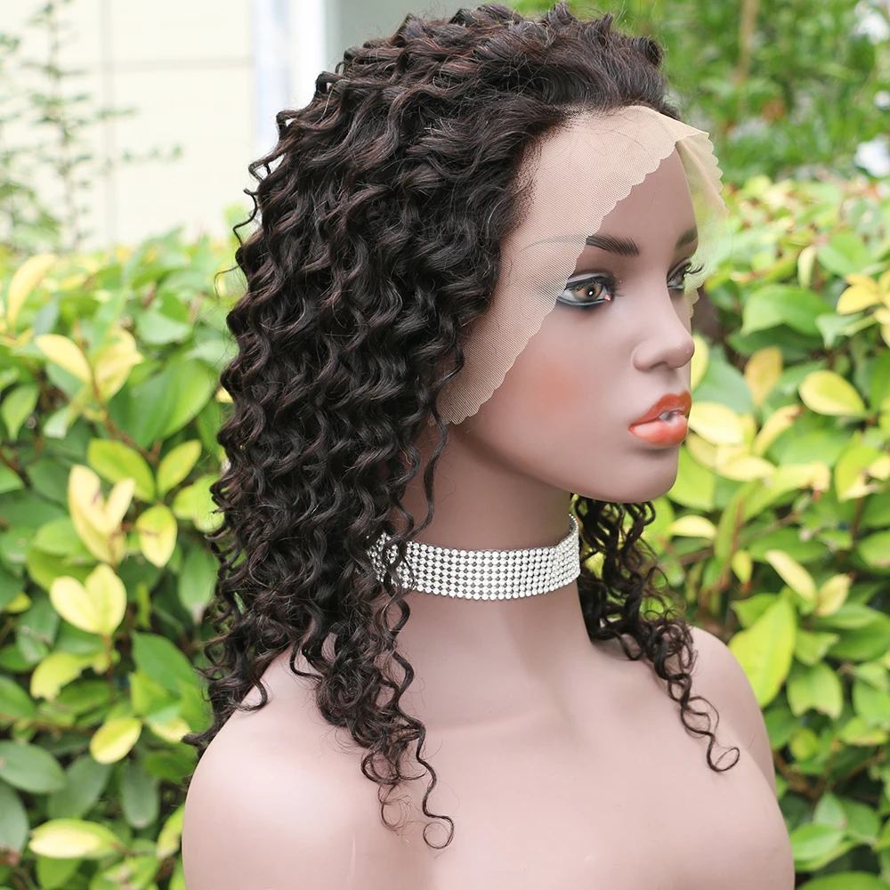13x4 High Quality Lace Front Wigs Brazilian Human Hair Wig Deep wave Lace Front Wig For Women