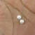 Import 1.45 Cts Natural White Pearl 7mm Round Cabochon Loose Gemstone for Earring Making IG4516 from India