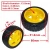 Import 1:48 3V 6V 65MM Diameter Wheel DC deceleration gear motor for toy car smart car robot from China