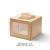 Import 15cm Square Branded Paper Lunch Box, Snack Food Box, Paper Cake Box with Window from China