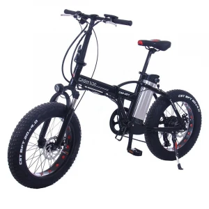 20 inch electric folding bike / Electric bicycle lithium battery snowmobile off-road 4.0 wide tire booster battery mountain bike