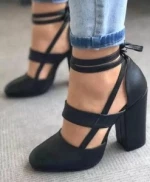 2018 Fashion Sexy Gladiator High Heels 8CM Women Pumps Wedding Dress Shoes Valentine Stiletto Ladies High Heel Shoes