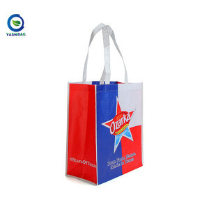 2018 hot sale folding rpet polyester tote non woven shopping bags
