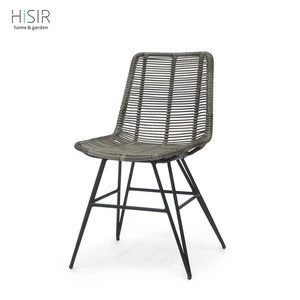 2018 Hot selling plastic rattan furniture wicker dining chair in competitive price