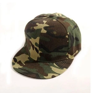 2018 Spring Summer Sun-protective Men Women Adjustable Canvas 6-Panel Camouflage Snapback Hat Cap