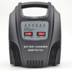 2019 new design good sale lead acid battery 6volt 12v 10/60Ah 6amp battery car charger bank starter