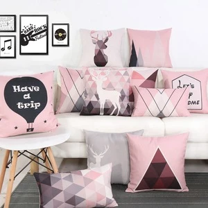 2019 Nordic modern style pink cotton pillow & Sofa cushion