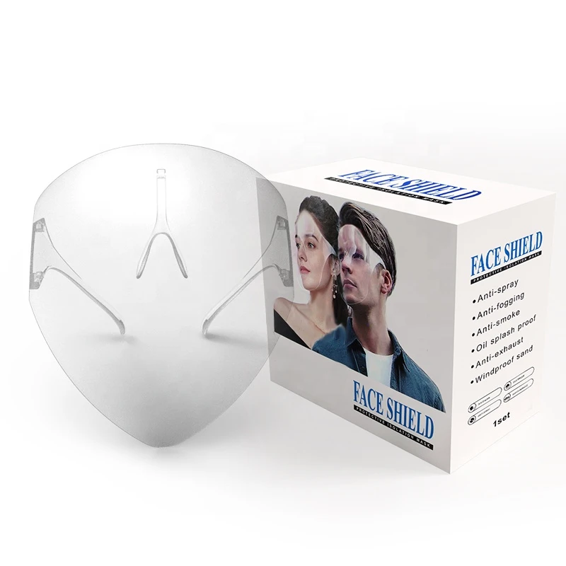 2020 Durable Anti Fog Face Shield_combin Acrylic New Alternative stylish face shield transparent blue_kacamata Face Shields