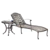 2020 High qualityoutdoor hotel modern metal  funiture cast aluminium lounge Swimming Pool chair sun bed