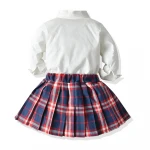 2020 kid baby girls party dress set skirt and top