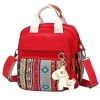 2020 New Arrive Fashion Designer Small Canvas Print Mini Nappy Changing Backpack Baby Diaper Bag Tote Ruksack Red for Ladies