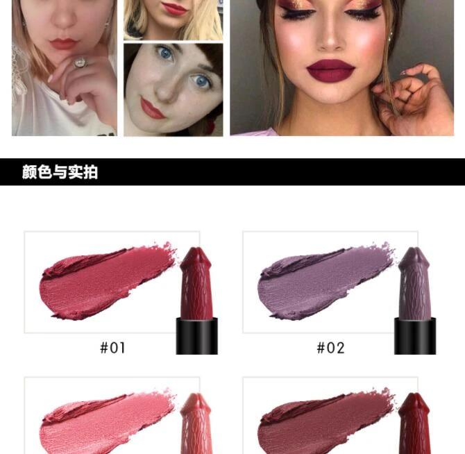 2021 High Quality Easy Colored No Logo No Label Cosmetics Matte Mushroom Lipstick