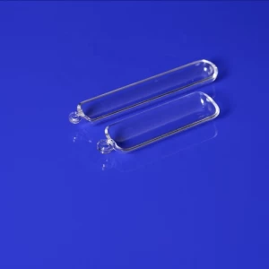 2021 Hot selling clear quartz glass boat transparent wafer carrier silica container for lab