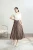 Import 2021 spring new pleated skirt simple and elegant lace pleated skirt from China