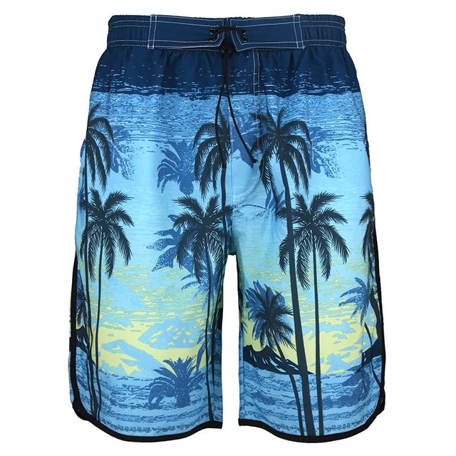 2021 sublimation prints men swim shorts beach shorts swim trunks with quickly dry polyester fabric