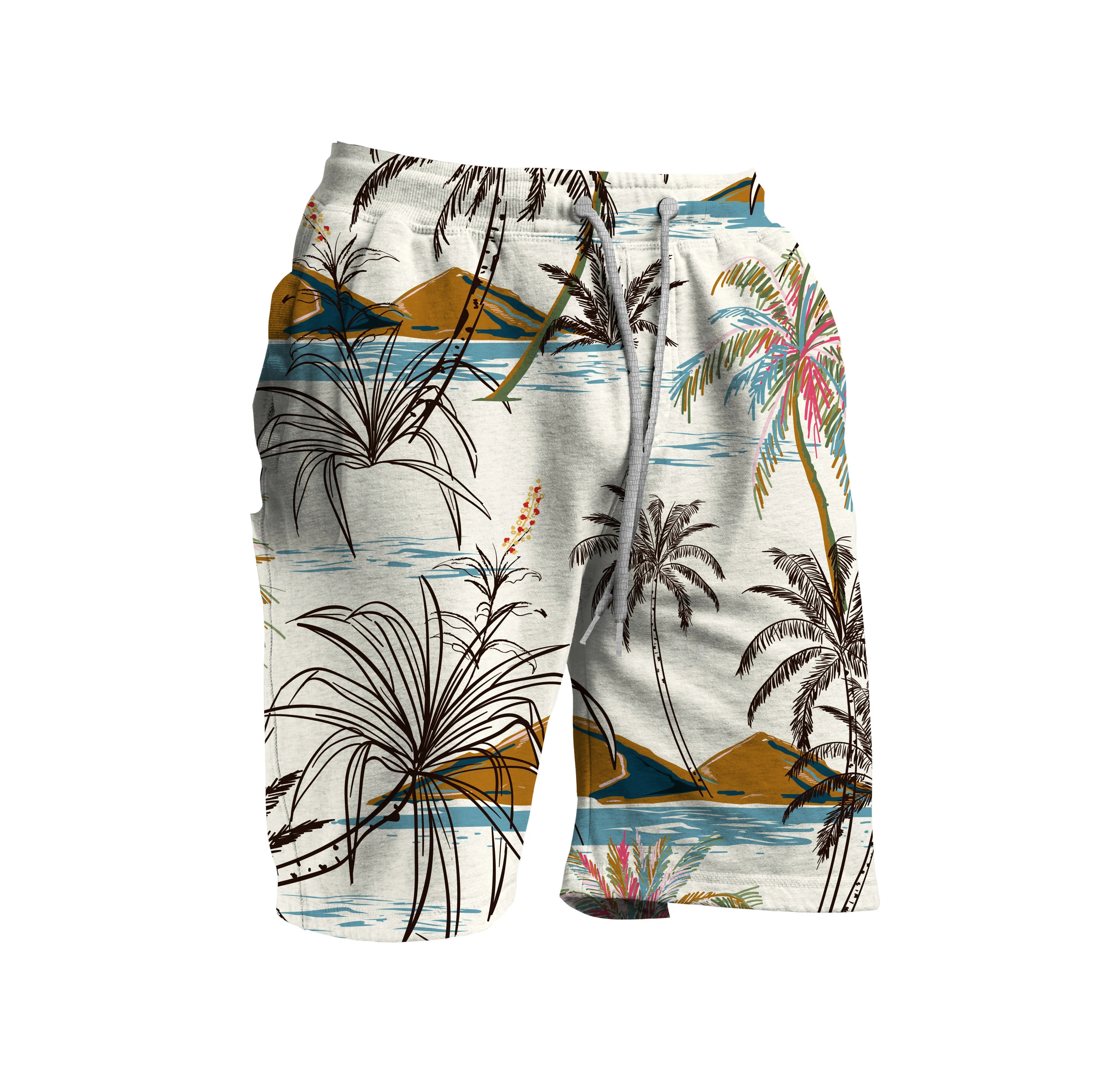 2021summer brand Mens beach board shorts Swimwear sports cotton loose beach swimming boardshorts
