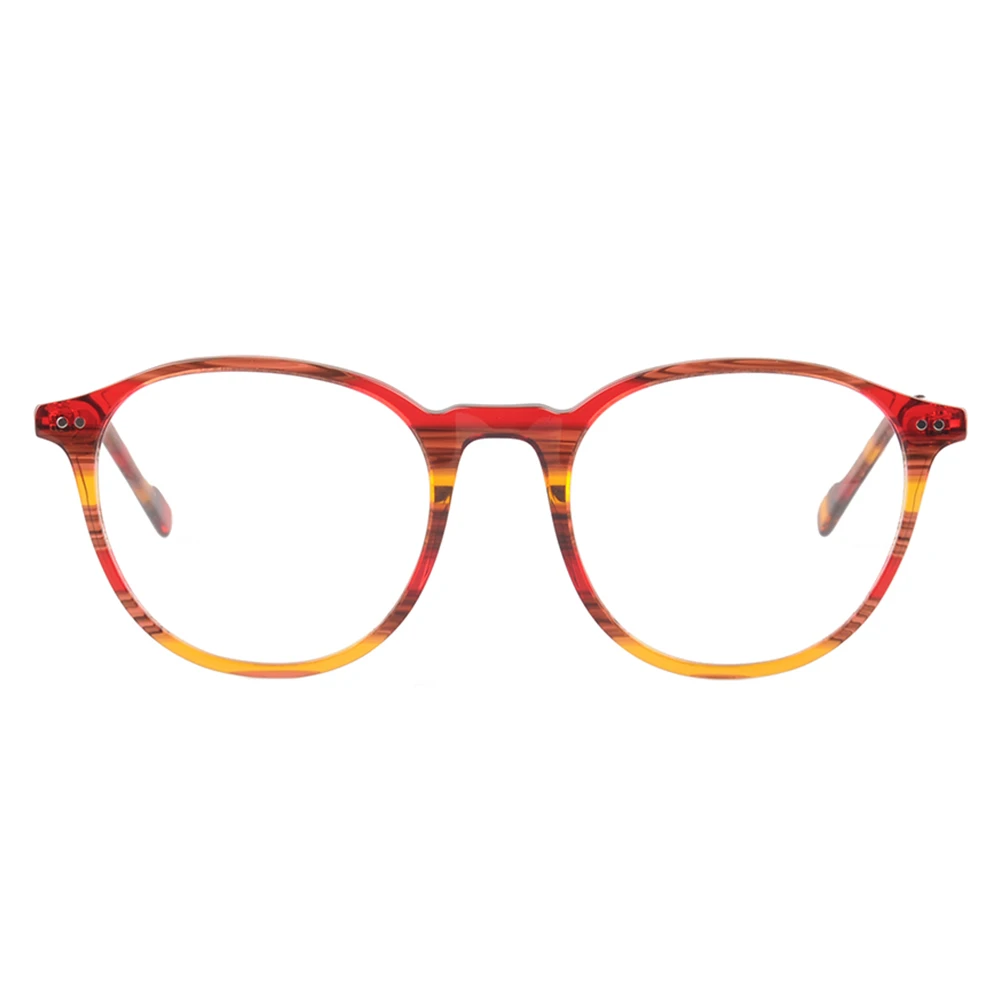 2055 Fashion vintage round acetate optical frames eyeglasses