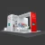 Import 20ft Portable Custom Trade Show Displays Booth Kit Pop up stand Exhibitions with Hanging Sign Counter Lights from China
