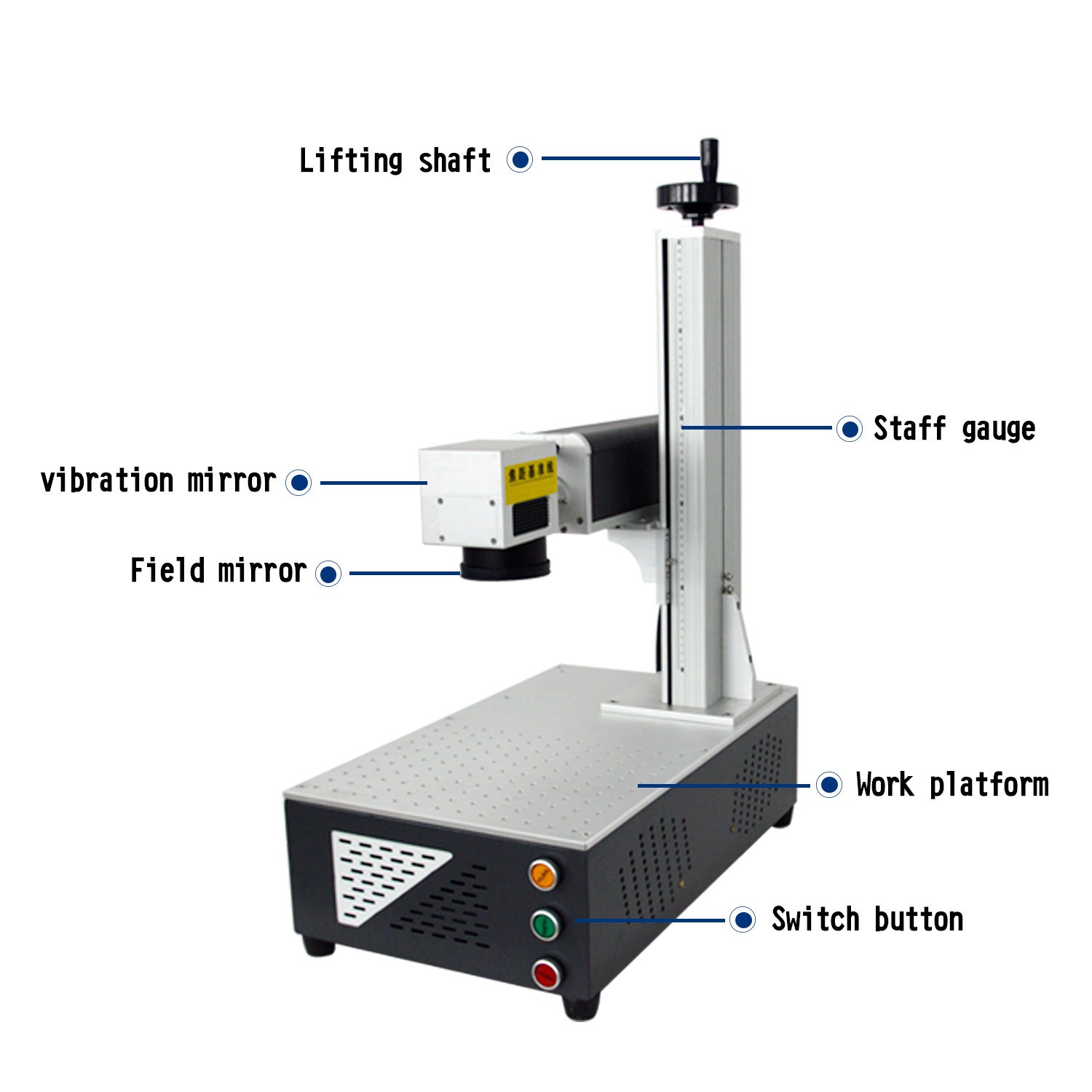 20W 30W 50W Cabinet Type CO2 Laser Marking Machine for Ceramics