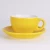 Import 250CC ceramic color glaze coffee cup &amp; saucer porcelain tea cup &amp; saucer from China