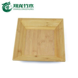 25*25*5cm Square shape carbonized color fruit bamboo pot