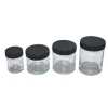 2oz  Smell Proof clear Glass Jar Container with Screw Cap glass Packaging