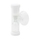3 minutes plastic hourglass with sucker sand clock