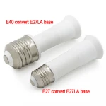 3 Years warranty PBT Anti-fire E40/E27 Base convert to E27 Socket Extensions Lamp Holders
