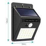 30 LED Mini Outdoor Garden Exterior Farm Park Courtyard Fairy Decorative Gate kit Security Ip65 LED Solar Motion Sensor Light