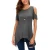 Import 30000Pcs in Stock Full Size and Color Plus Size Off Shoulder Wide Hem Tunic t Shirt for Women Casual Women&#039;s Blouse Tops from China