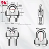 304 Stainless Steel Wire Rope Accessory Set M6 Cable Clamp Thimble and Aluminum Crimping Loop 1/4" Wire Rope Cable Fittings