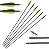 31&#39;&#39; Length 8.0MM OD with Removable Shooting Point Recurve Compound Bow Archery Fiberglass Arrows