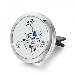 316L Stainless Steel Magnet Locket Hanging Car diffuser Car Perfume Vent Clip Essential Oil Diffuser