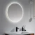 Import 32" Round Back Lit LED Lighted Bathroom Wall Mirror Circular Acrylic Edge from China