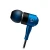 3.5mm mobile accessories Metallic headphone metal smart blue headphone metal headphones