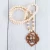 Import 36&quot; Long Wooden Hand-Beaded, Acrylic or Wooden Monogram Necklaces from USA