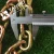 Import 3/8 x 20ft G70 Transport Tie Down Tow Safety Chains &amp; 2 Ratchet Buckles from China
