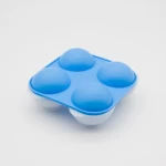 4 Cavity Diamond Shape 3D Silicone Ice Cube Mold Bar Party Silicone Trays