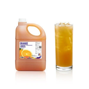4 Litres Fruit Series Orange Juice Concentrate with HALAL, HACCP cert/ Welcome for OEM/ODM