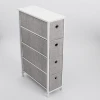 4 tiers tall floor Multifunction Fabric Drawer Storage chest with Metal Frame wood top Cabinet for Bedroom