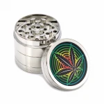 40MM 4 Parts Fashion Printing Pattern Weed Herb Grinder Smoking Accessories Grinder Tobacco