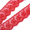 4.5cm white and colored embroidery  border lace trim trimming fabrics for casual dresses and girl wedding dress