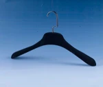 46CM Cheap laundry Male Flocking Cotton Coat Hanger For Sale