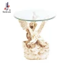 48 Inch Dining Table Wolf Design Glass Table Animal Coffee Table