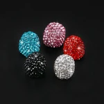 4PCS/Set Handmade Attractive Dustproof Luxury Car Accessories Bling Rhinestone Valve Stem Caps  for Women & Girls