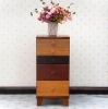 5 drawers colorful kids room wooden cabinet nightstands