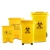 Import 50 liter plastic dustbin 4 universal wheels mobile waste container garbage container trash can from China
