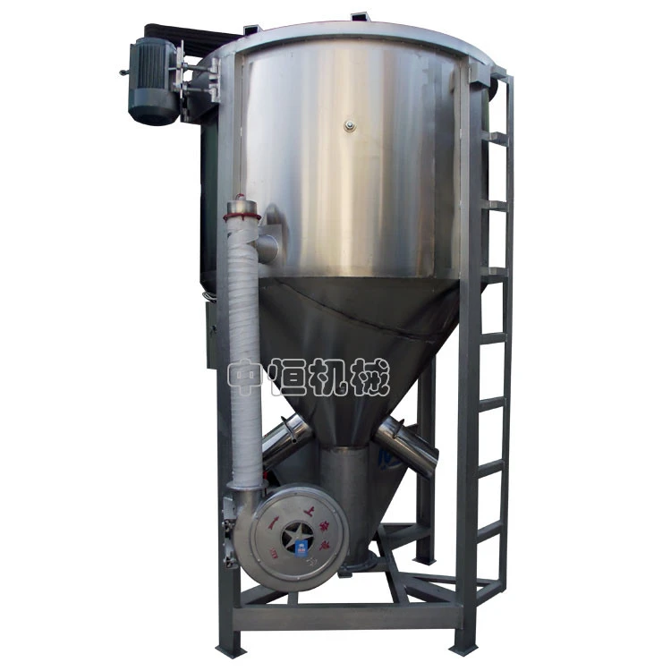 5000kg 5T vertical mixer / vertical raw material mixing equipment / spiral electric heating raw material mixer