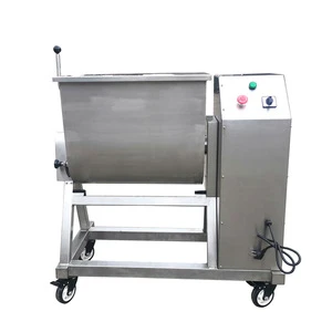 50L Commercial Full Stainless Steel Seasoning Meat Stuffing Mixer Pet Feed Mixer Food Vegetables Stuffing Machine