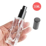 5ml 10ml Pump lady Mini Portable Atomizer Bottle 30ml 50ml 100ml frosted oblate shape glass mist spray perfume bottle